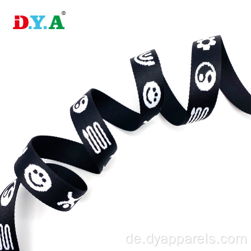 Fabrik Großhandel Black Jacquard Polyester Jacquard Gurtband